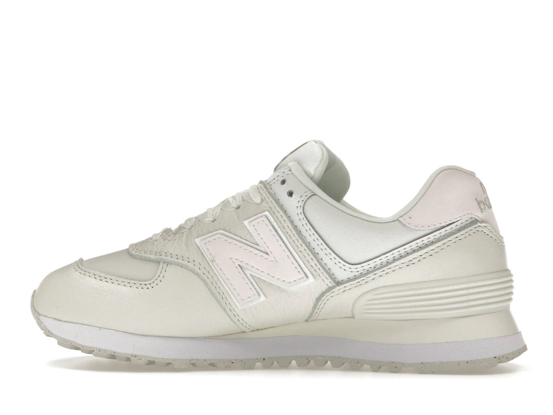 New Balance 574 Cream Leather Pink