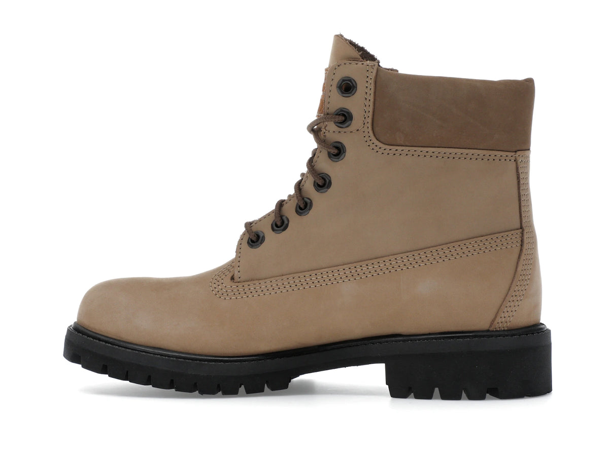 Timberland 6 Inch Premium Waterproof Boot Beige Nubuck - alternate angle 1
