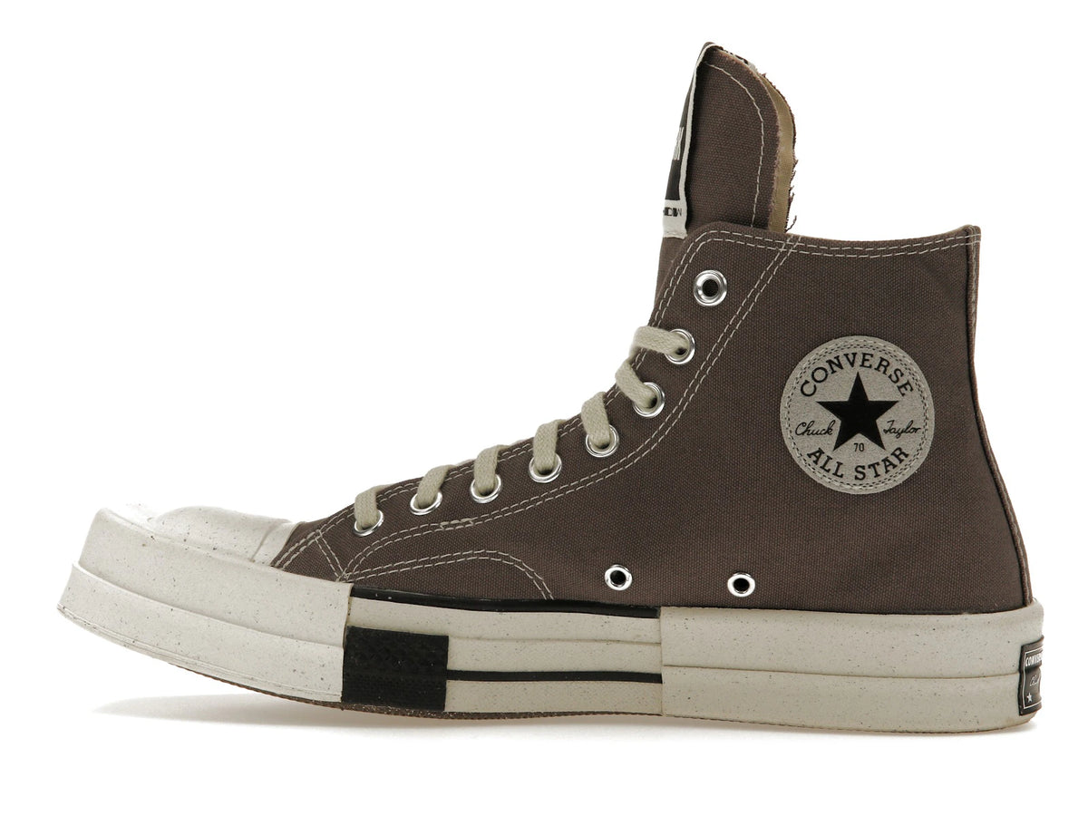 Converse TURBODRK Laceless Chuck Taylor All Star 70 Hi Rick Owens DRKSHDW Iron - alternate angle 1