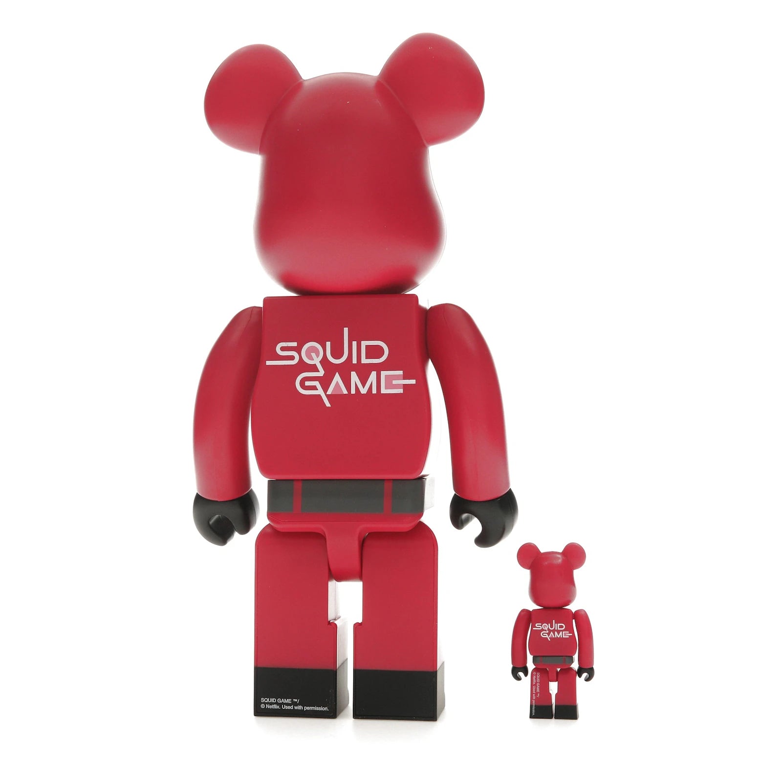 Bearbrick x Squid Game Guard 100% & 400% Set - alternate angle 1