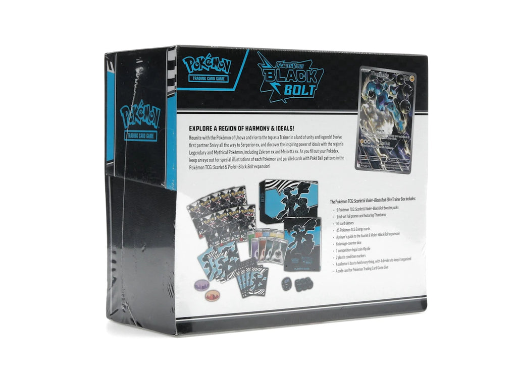 2025 Pokémon Scarlet & Violet Black Bolt Elite Trainer Box