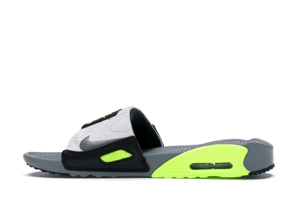 Nike Air Max 90 Slide Smoke Grey Volt Black