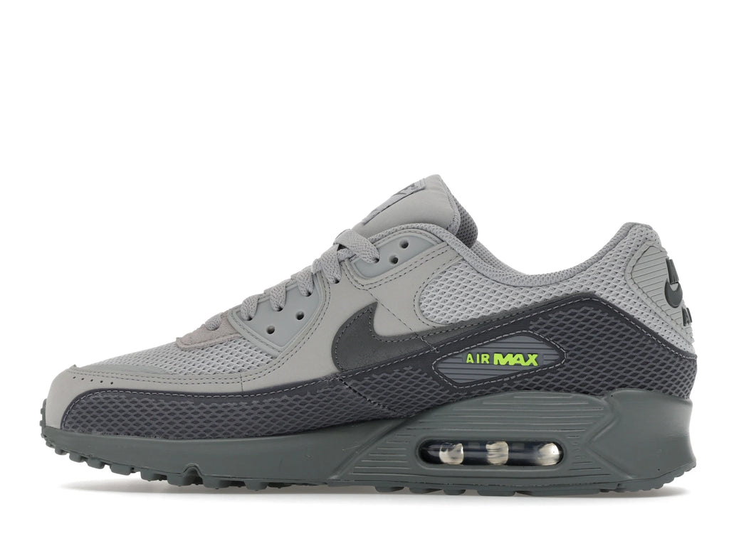 Nike Air Max 90 Premium Light Smoke Grey Volt - alternate angle 1