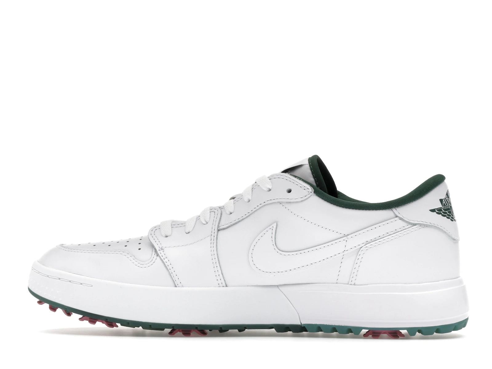 Jordan 1 Low Golf Spiked White Fir Elemental Pink - alternate angle 1