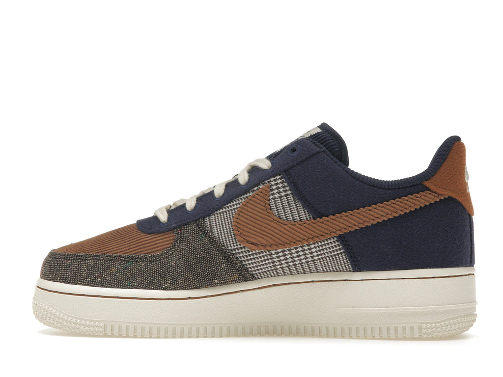 Nike Air Force 1 Low '07 PRM Tweed Midnight Navy Corduroy - alternate angle 1