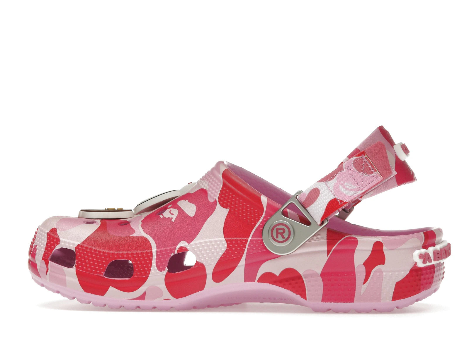 Crocs Classic Clog A Bathing Ape ABC Camo Pink - alternate angle 1