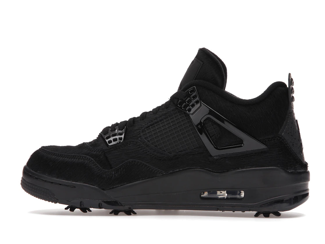 Jordan 4 Retro Golf Black Cat Pony Hair