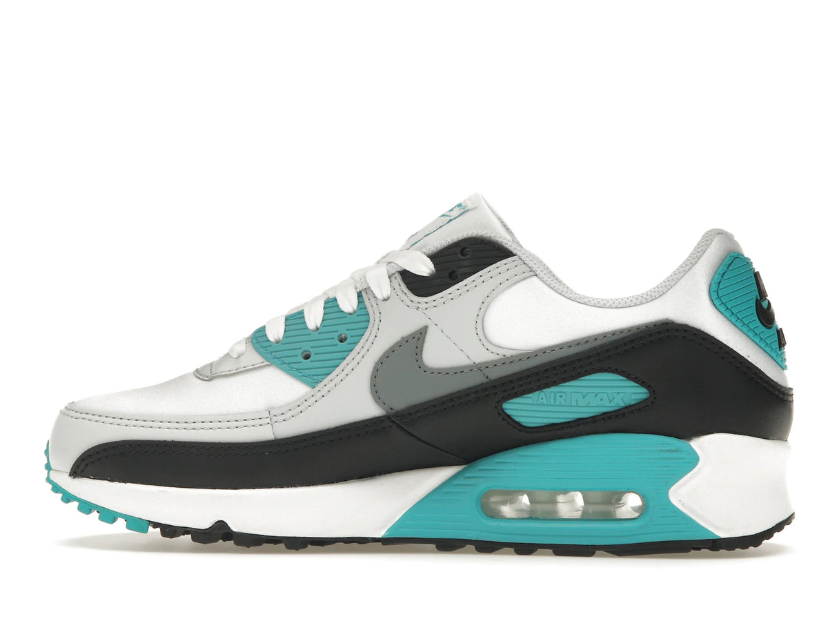 Nike Air Max 90 White Teal Nebula - alternate angle 1