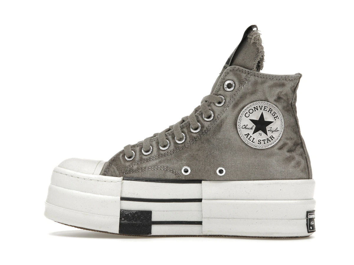 Converse DBL DRKSTAR Chuck Taylor All Star 70 Hi Rick Owens DRKSHDW Overdye Concrete - alternate angle 1