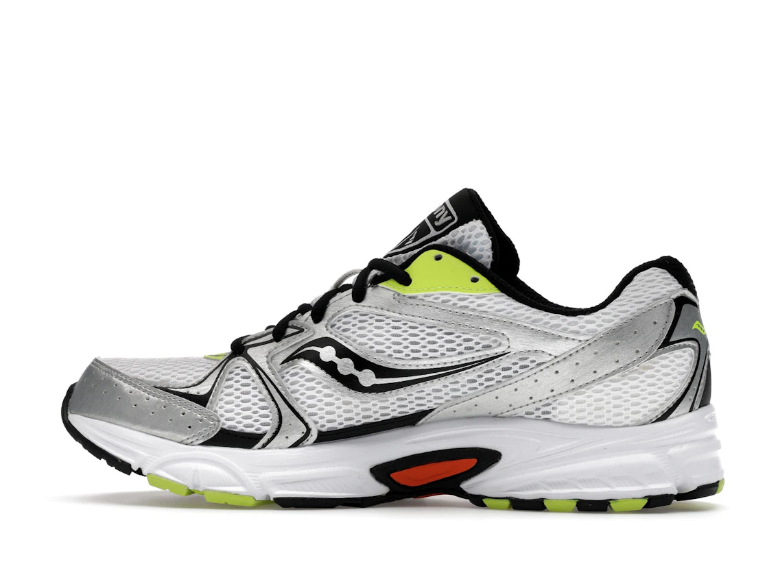 Saucony Grid Ride Millennium White Silver Lime Orange