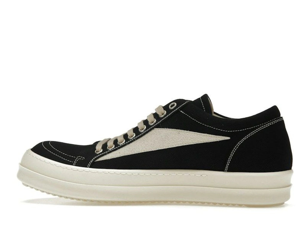 Rick Owens DRKSHDW Vintage Sneaks Black Milk - alternate angle 1