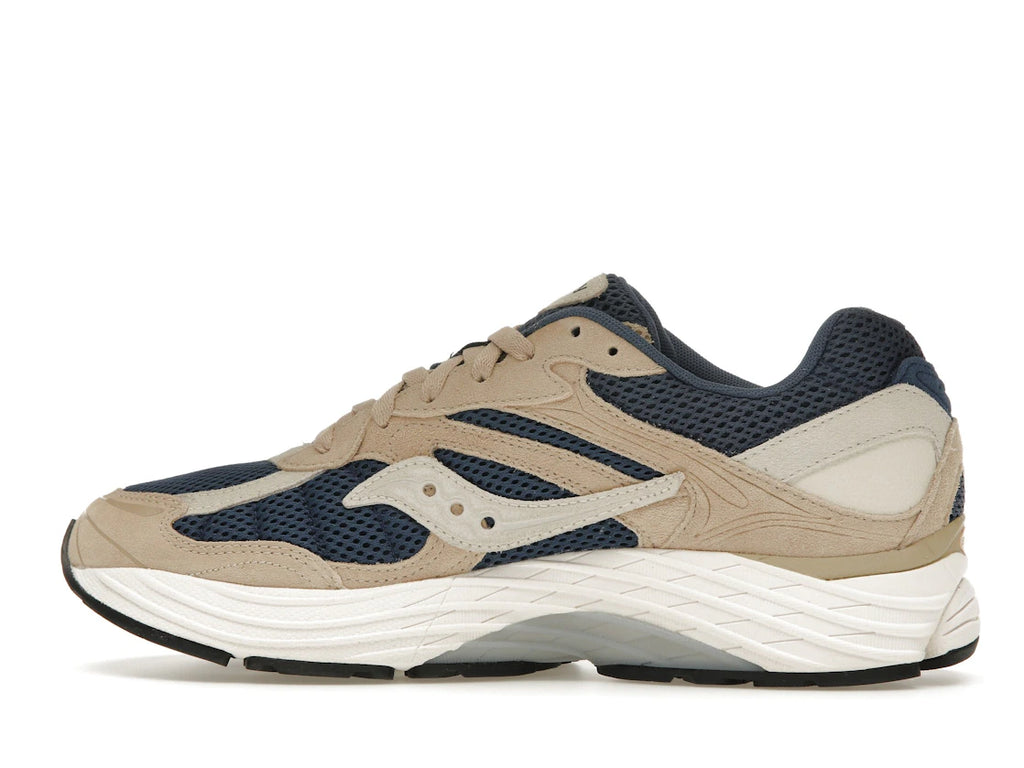 Saucony ProGrid Omni 9 Premium Beige Navy Blue - alternate angle 1