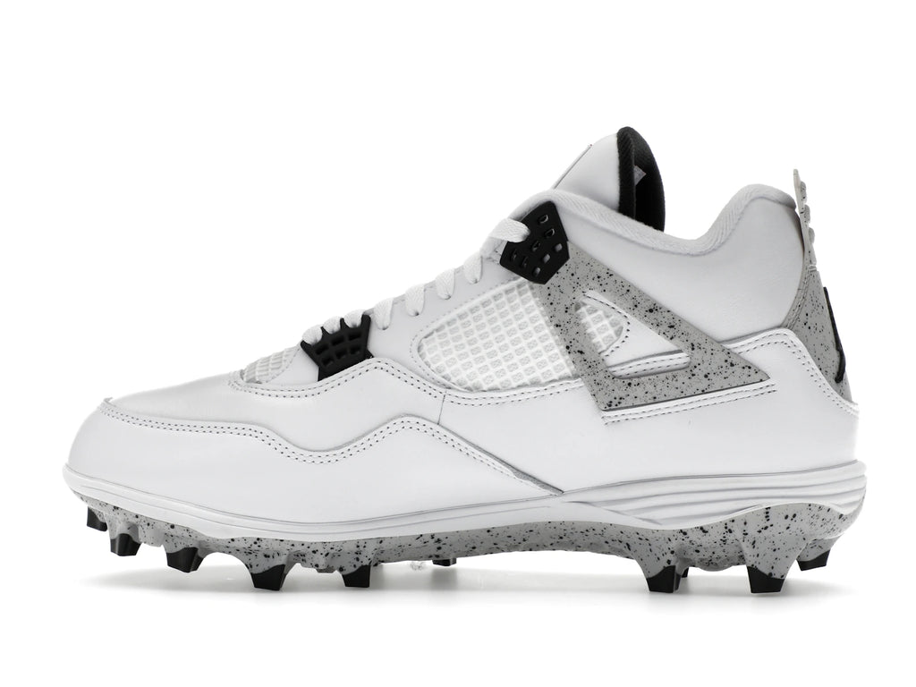 Jordan 4 Retro TD Cleat White Cement - alternate angle 1