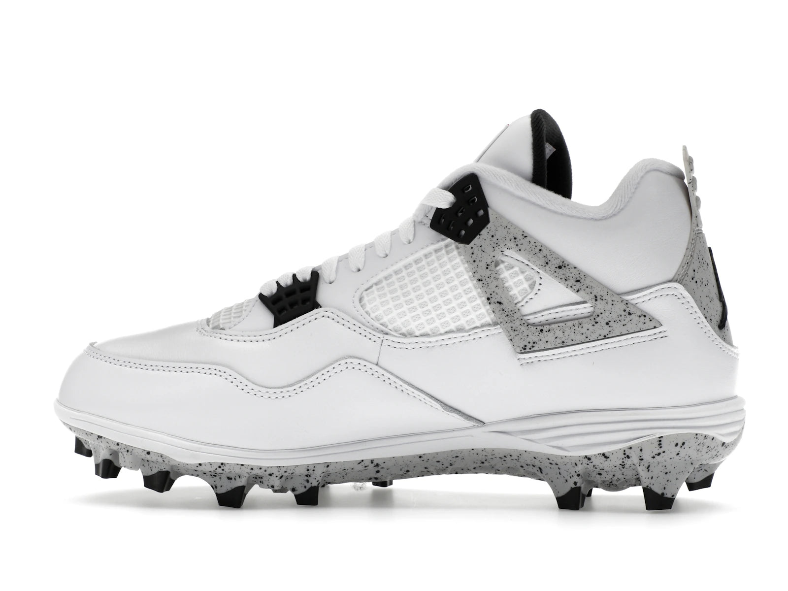 Jordan 4 Retro TD Cleat White Cement - alternate angle 1