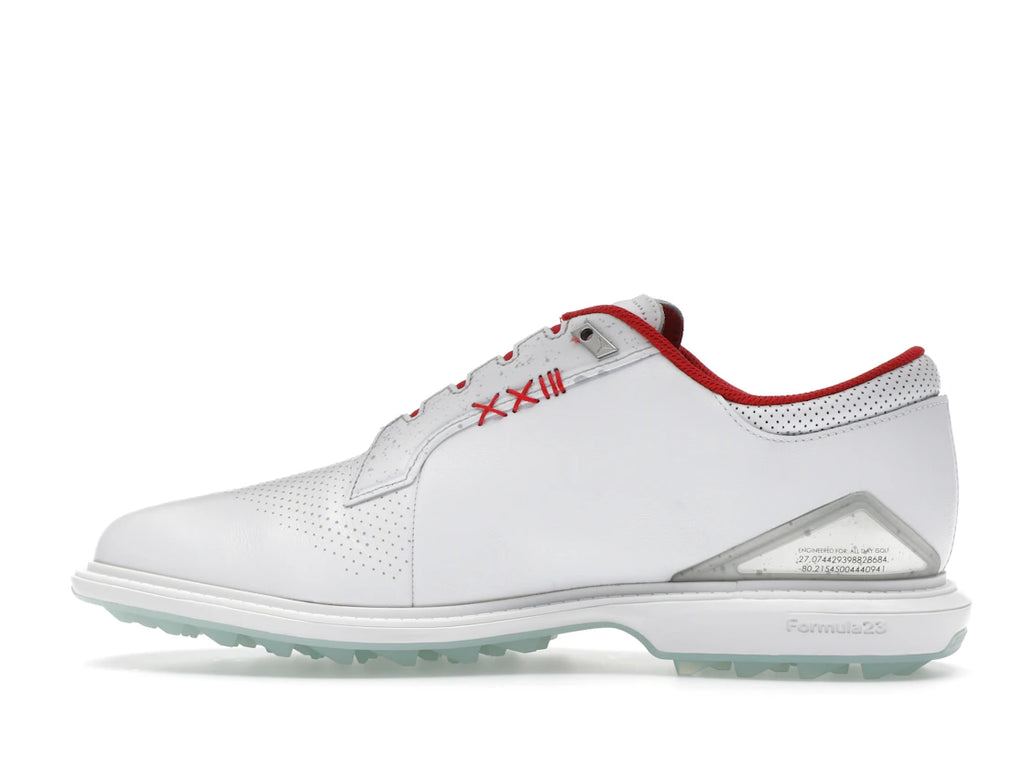 Jordan ADG 5 White Metallic Silver Blue Tint Fire Red