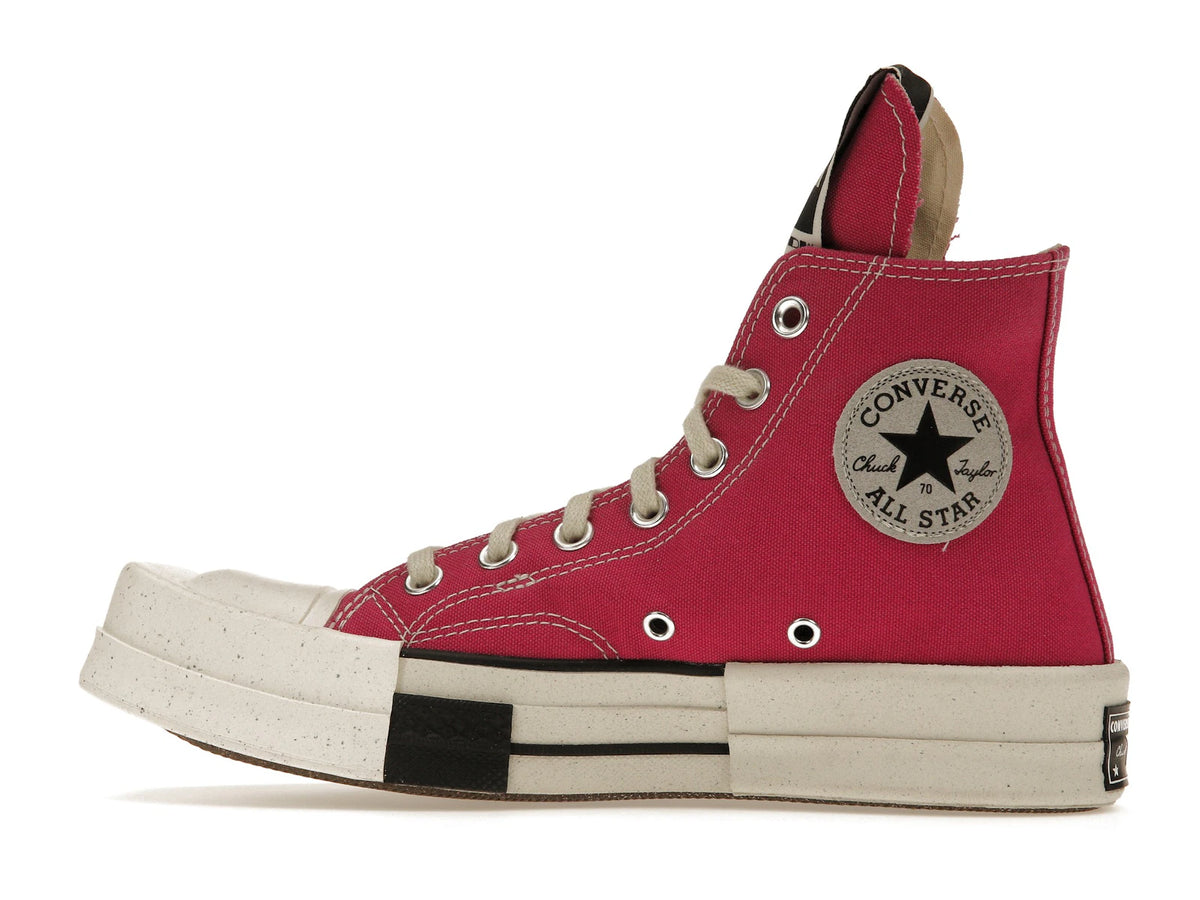 Converse TURBODRK Laceless Chuck Taylor All Star 70 Hi Rick Owens DRKSHDW Cactus Flower Pink - alternate angle 1