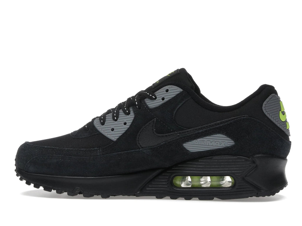 Nike Air Max 90 Black Volt Cool Grey - alternate angle 1