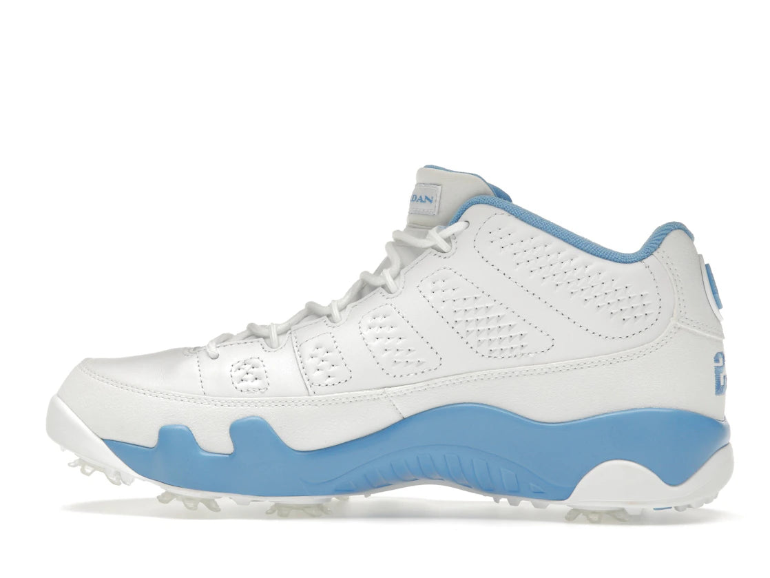 Jordan 9 Retro Low Golf White University Blue