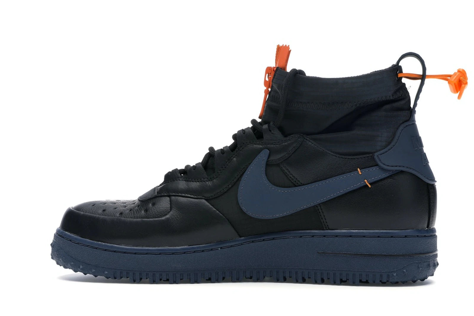 Nike Air Force 1 Winter Gore-Tex Black Bright Ceramic Thunder Blue - alternate angle 1