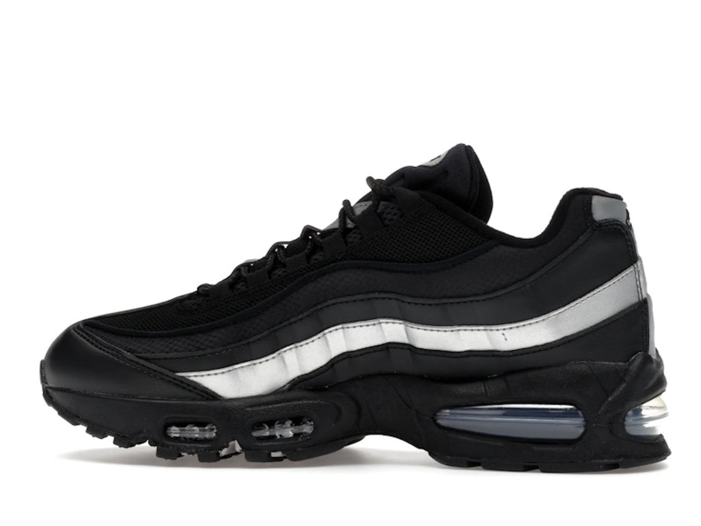 Nike Air Max 95 OG Big Bubble Black White Metallic Silver - alternate angle 1