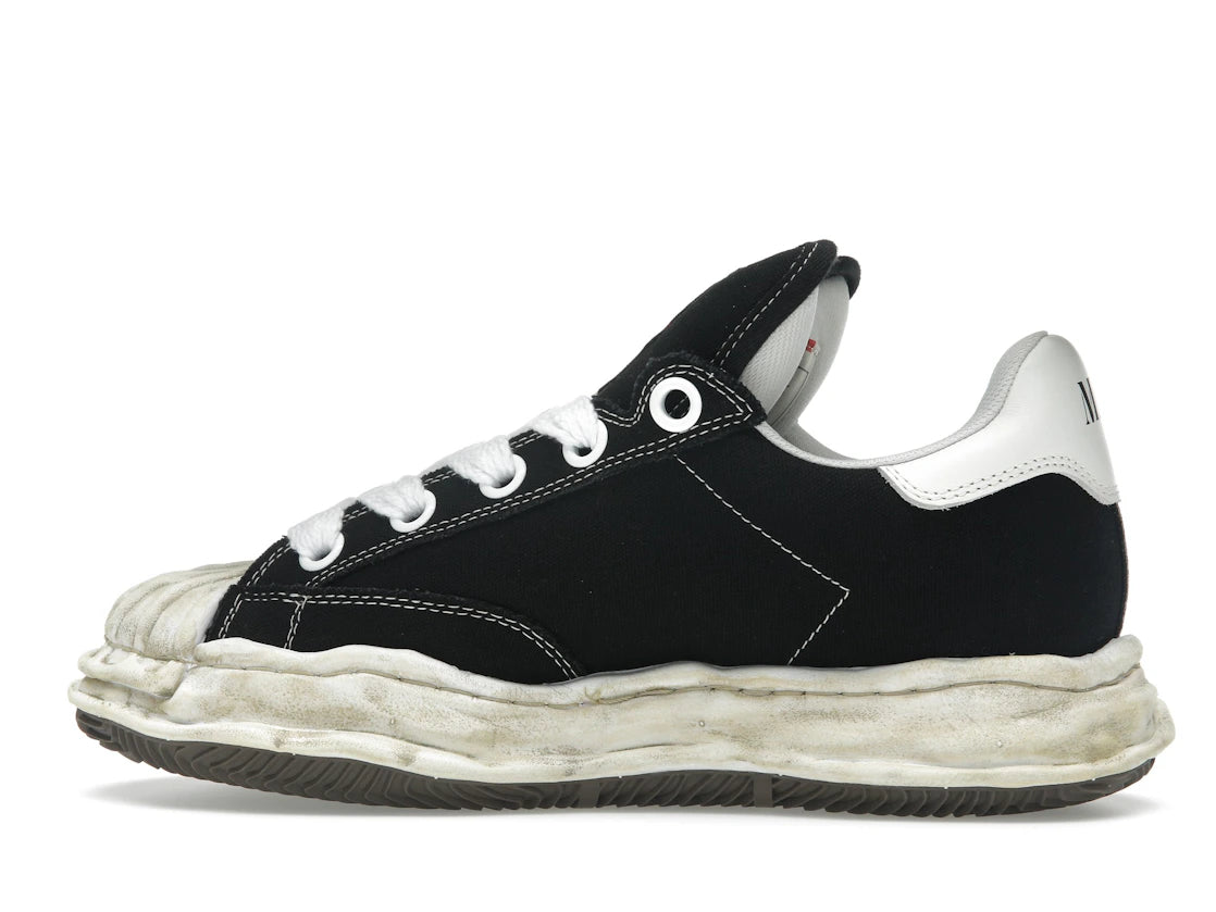 Maison Mihara Yasuhiro Blakey Puffer OG Sole Canvas Low Distressed Midsole Black White