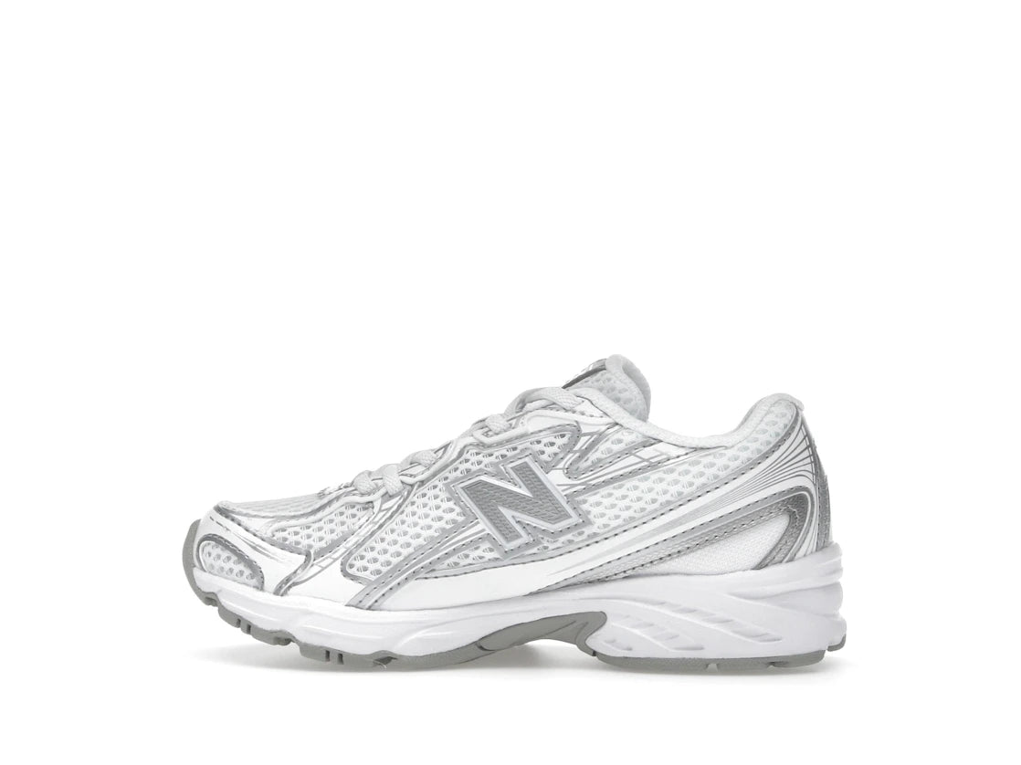 New Balance 740 Bungee Lace White Silver Metallic