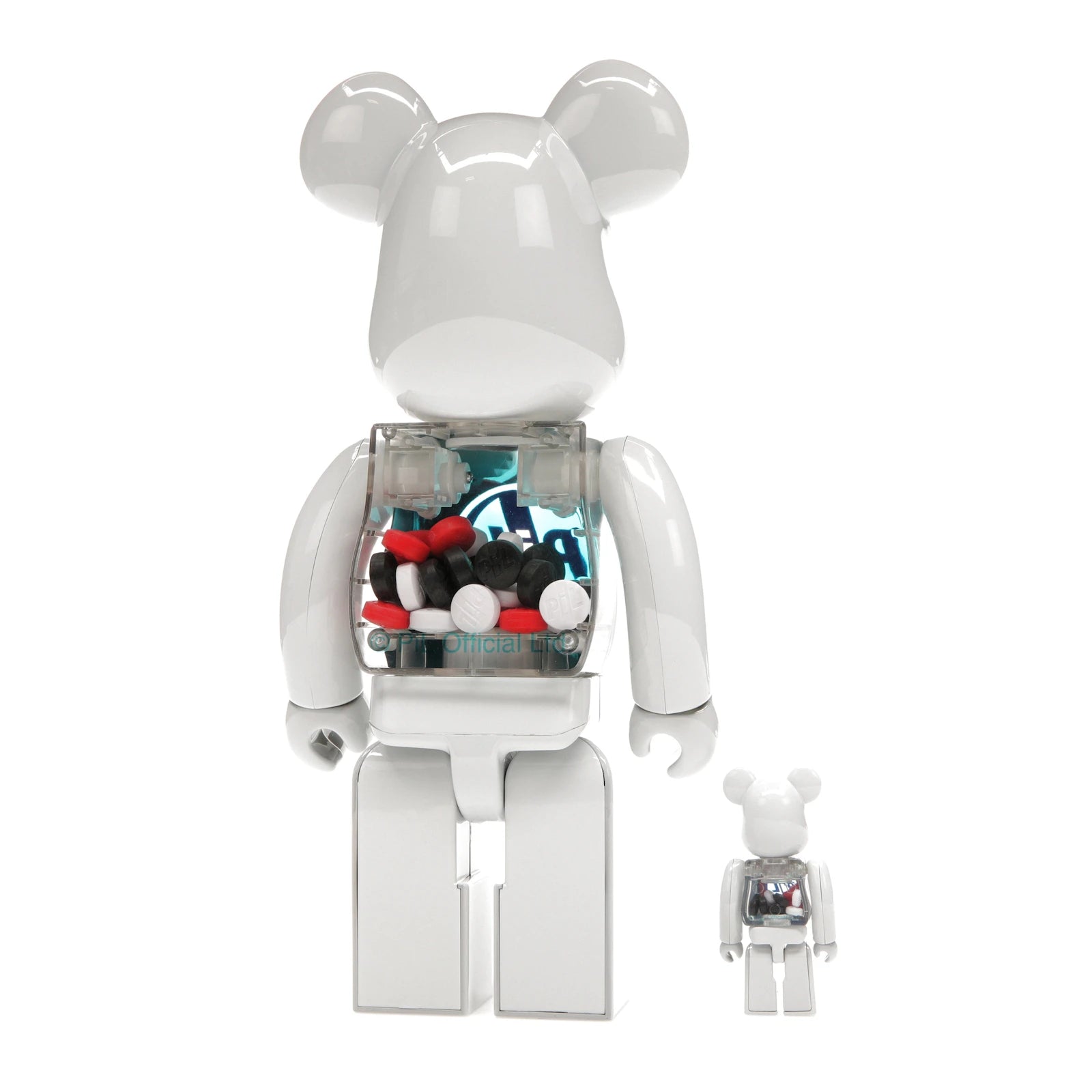 Bearbrick PiL 100% & 400% Set Chrome Ver. - alternate angle 1