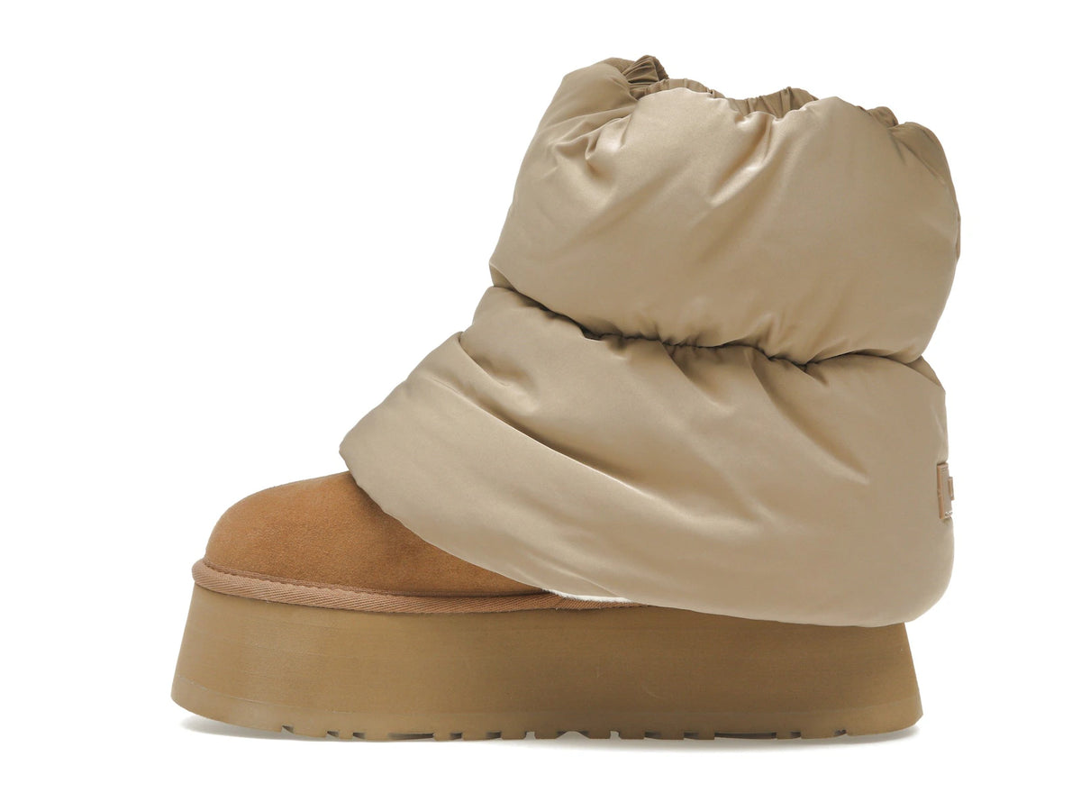 UGG Classic Mini Dipper Puffer Boot Amphora Chestnut - alternate angle 1