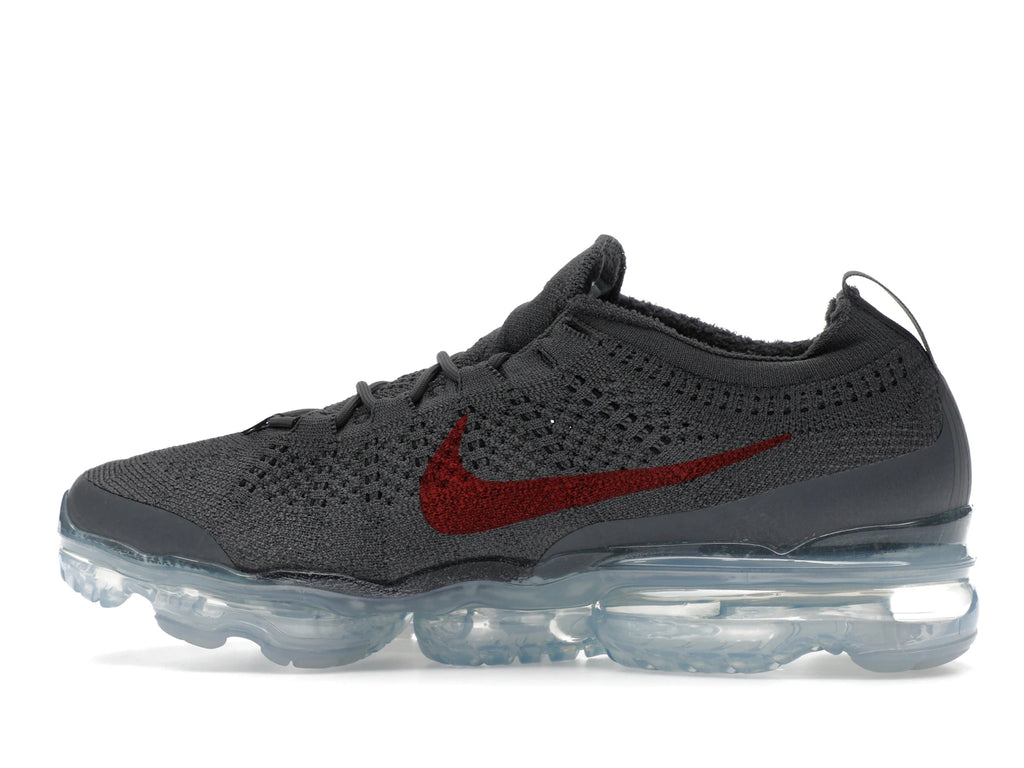 Nike Air VaporMax 2023 Flyknit Dark Grey Gym Red - alternate angle 1