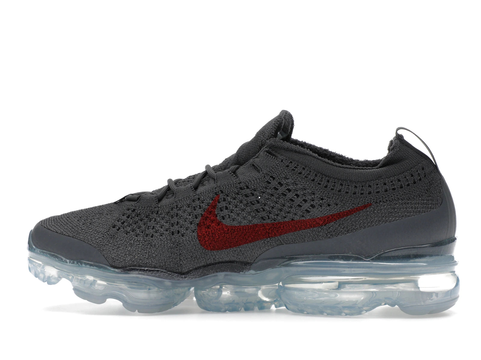 Nike Air VaporMax 2023 Flyknit Dark Grey Gym Red - alternate angle 1