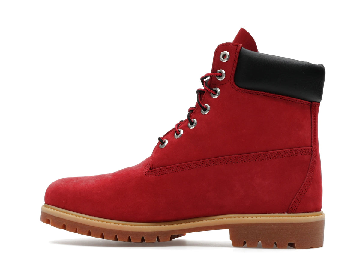 Timberland 6 Inch Premium Waterproof Boot Dark Red Nubuck - alternate angle 1