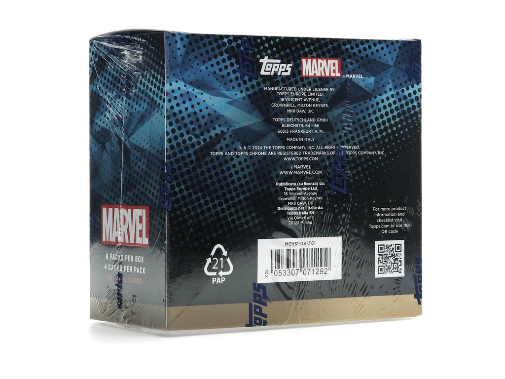 2024 Topps Chrome Sapphire Marvel Hobby Box - alternate angle 1