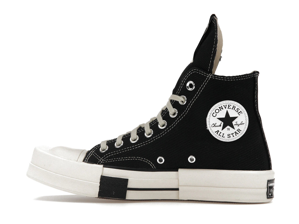 Converse TURBODRK Chuck Taylor All Star 70 Hi Rick Owens DRKSHDW Black - alternate angle 1