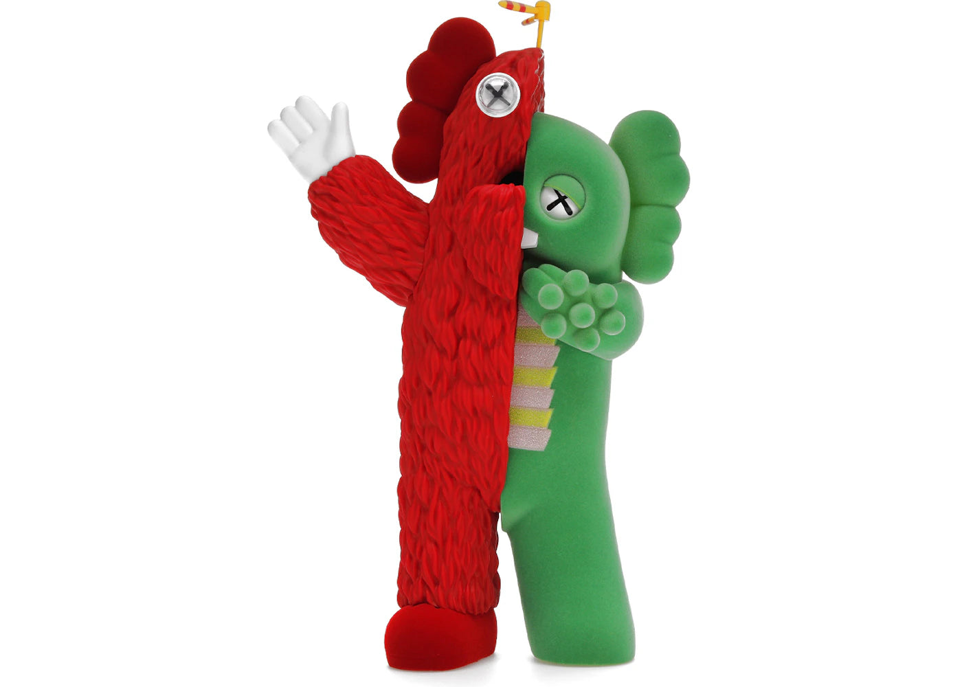 KAWS KACHAMUKKU Vinyl Figure-Green/Red