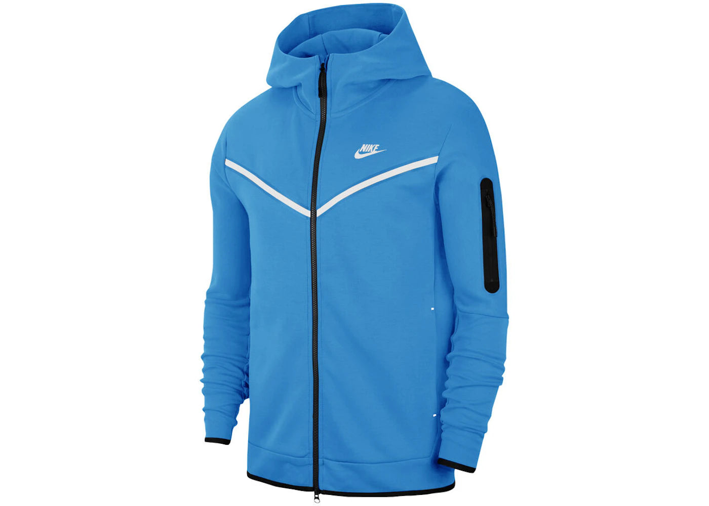 Nike Sportswear Tech Fleece Full-Zip Hoodie-Blue White