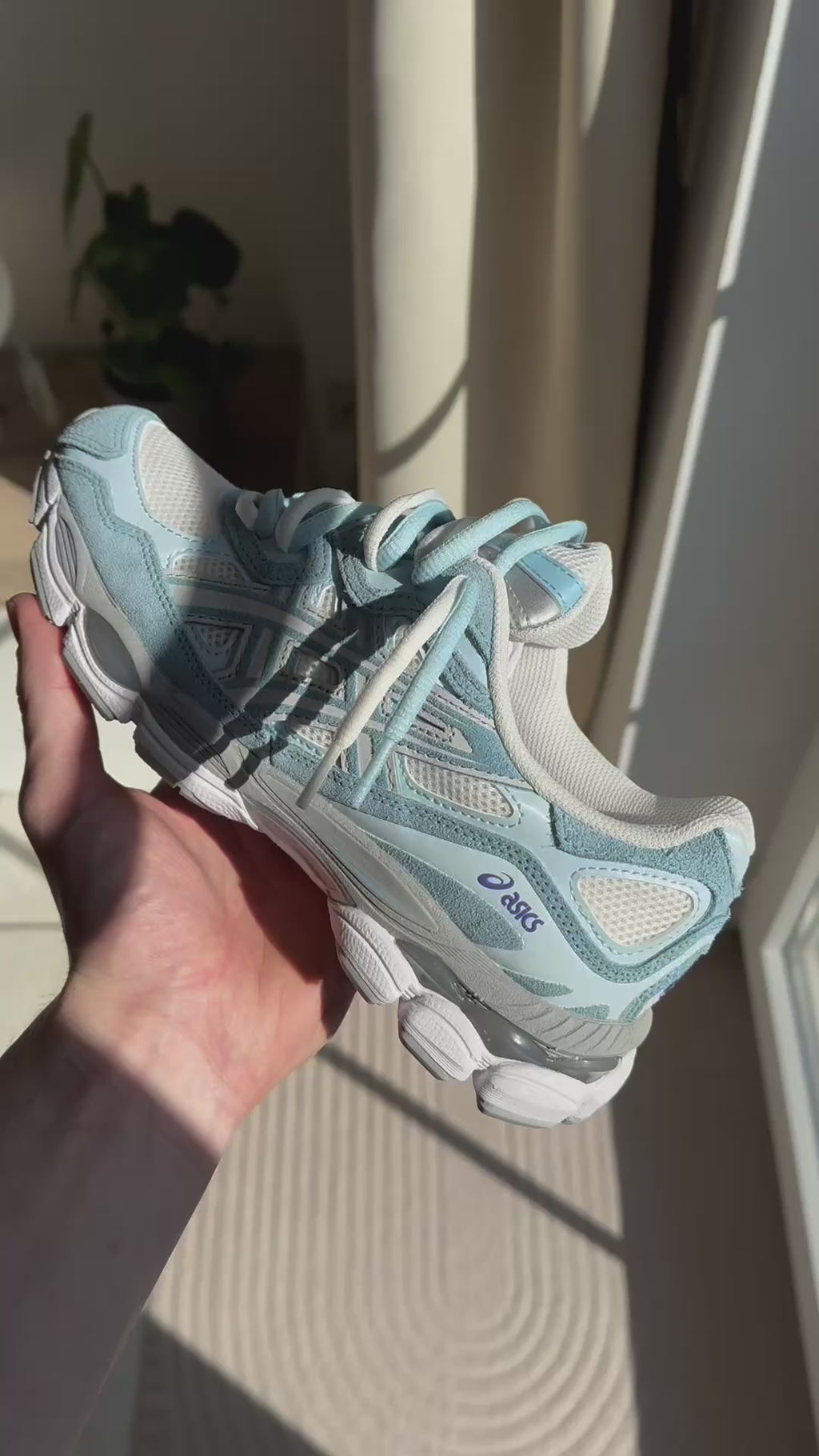 ASICS Gel-NYC-Cream Arctic Sky Double Laces